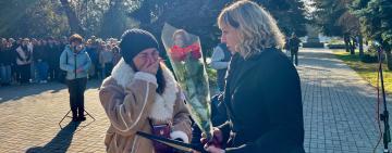 У Рені відкрили Алею Слави та нагородили захисника України посмертно