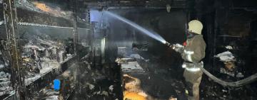 На Одещині вогонь знищив магазин промтоварів