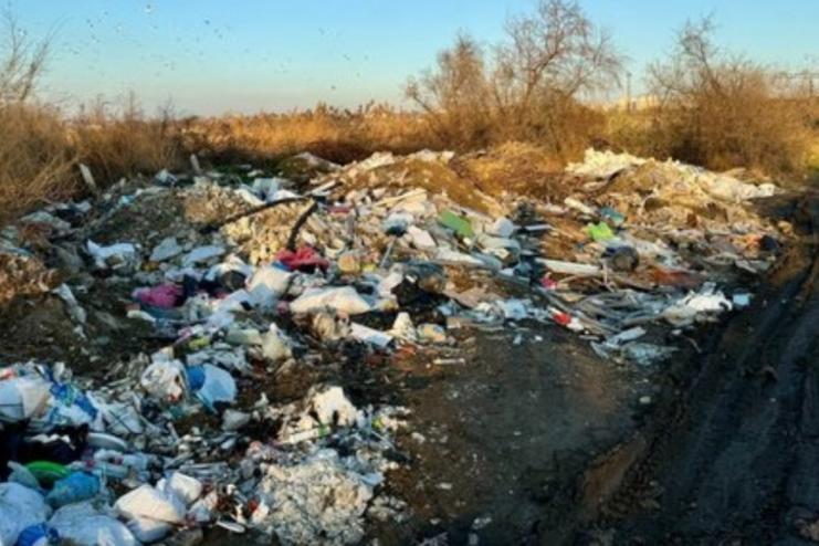 На узбережжі Куяльницького лиману виявили незаконне сміттєзвалище