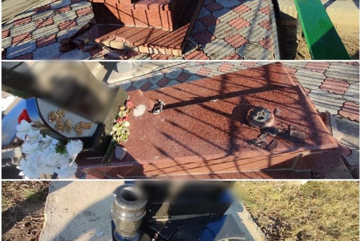 На Одещині діти пошкодили надгробки на кладовищі: мати може сплатити штраф