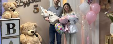 На Одещині в родині прикордонників народилася донечка