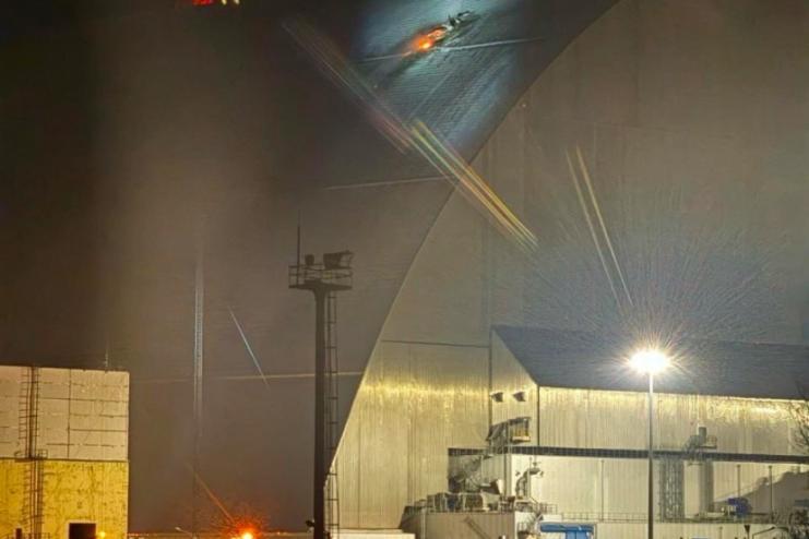 Російський дрон із фугасною бойовою частиною влучив в укриття на Чорнобильські АЕС