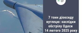 7 тонн діоксиду вуглецю потрапило в повітря внаслідок обстрілу припортової інфраструктури 