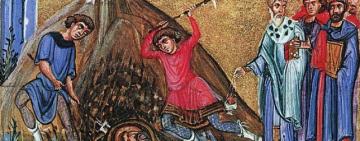 9 березня. Перше та друге знайдення чесної глави святого Предтечі і Хрестителя Господнього Iоанна