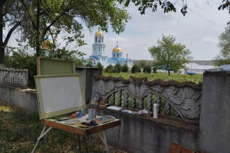 Пленер у селі Делень: юні художники та їхні наставники здійснили творчу поїздку 