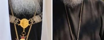 Патріарх Кіріл помічений з панагією, яка ймовірно була викраденою у митрополита Олександра (Драбинка)