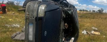 На Болградщині перекинувся автомобіль: троє людей — у лікарні