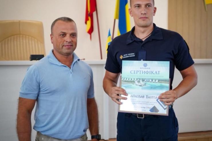 Напередодні Дня Незалежності рятувальник з Білгорода-Дністровського став лауреатом премії міського голови
