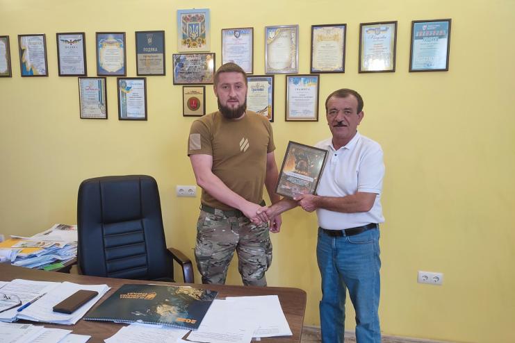 Сільський голова Маразліївської громади отримав подяку від 3-го штурмового загону