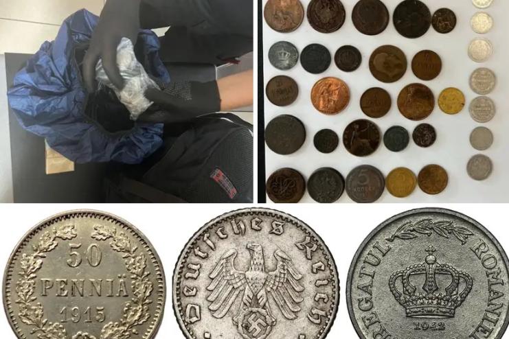 В пункті пропуску «Орлівка» прикордонники виявили приховані старовинні монети  