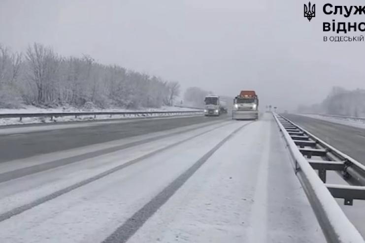 Проїзд дорогами державного значення на Одещині повністю забезпечено