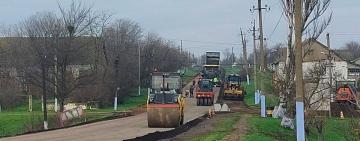 У Прямобалці триває відновлення автомобільної дороги Арциз — Болград