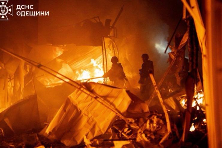 Вночі російські терористи знову  атакували Одещину ударними безпілотниками