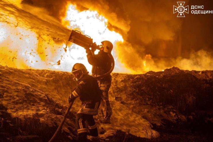 Ворог масовано атакував Одещину ударними безпілотниками