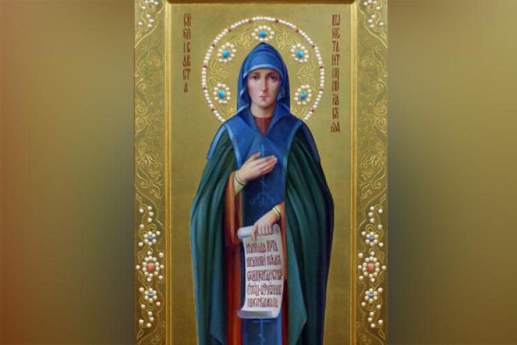 7 травня. Пам'ять святої преподобної Єлисавети Константинопольської