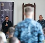 Володимир Зеленський оголосив про створення Військово-морської академії та зустрівся з курсантами ВМС