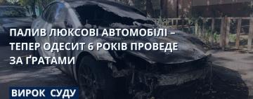 Палив елітні авто за гроші: в Одесі палія автівок засудили до 6 років за ґратами