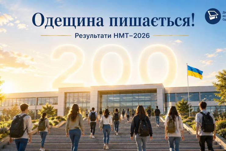 Випускники Одещини показали високі результати на НМТ-2026: 25 учасників отримали 200 балів із двох або трьох предметів