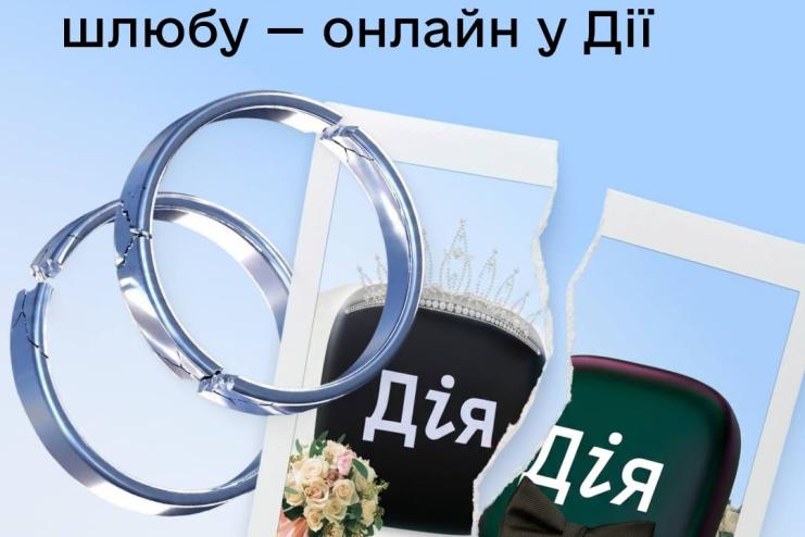 Розірвання шлюбу стало доступним онлайн у застосунку «Дія»
